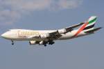 Airline: Emirates SkyCargo
Aircraft: Boeing 747-47UF (SCD)
Registration: N408MC
Location: FRA 
Date: 2009-08-20 
