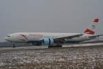 Airline: Austrian
Aircraft: Boeing 777-2Z9 (ER)
Registration: OE-LPA 
Location: STR
Date: 2010-03-13